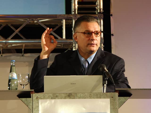 Redner bei einem Vortrag